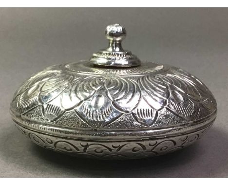 SILVER OIL LAMP with various designs 7.5cm diameter