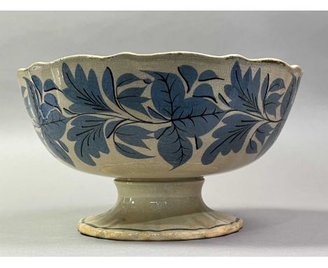 STUDIO CERAMIC FRUIT BOWL AND OTHER CERAMICS  including dishes and tiles the bowl 27cm diameter 