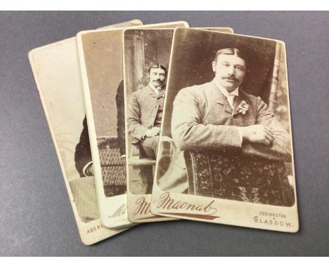 COLLECTION OF VICTORIAN AND EDWARDIAN PORTRAIT PHOTOGRAPHS mounted on cards, with photographers including Finlayson of Glasgo