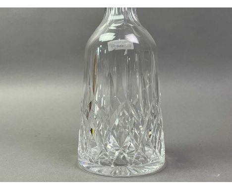 WATERFORD CRYSTAL DECANTER AND OTHER GLASS WARE  including a set of six hock glasses
