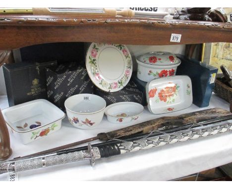 A good lot of boxed Royal Worcester china including Evesham, Poppies etc