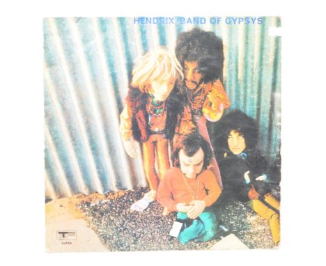 Jimi Hendrix - Band of Gypsys LP - A 20th century circa 1970s vinyl record album. Track record 2406 002. On vinyl reading 240