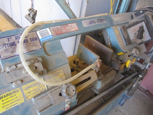 TurnPro Model 01712058 7" Metal Cutting Band Saw , Serial Number