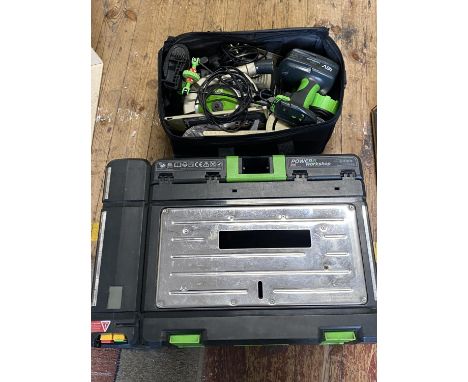 A Power Eight work shop and tools (untested), shipping unavailable 