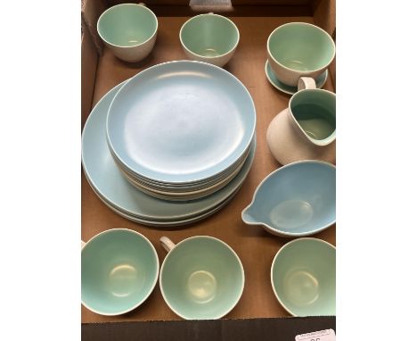 A selection of Poole pottery tea services. No Shipping 