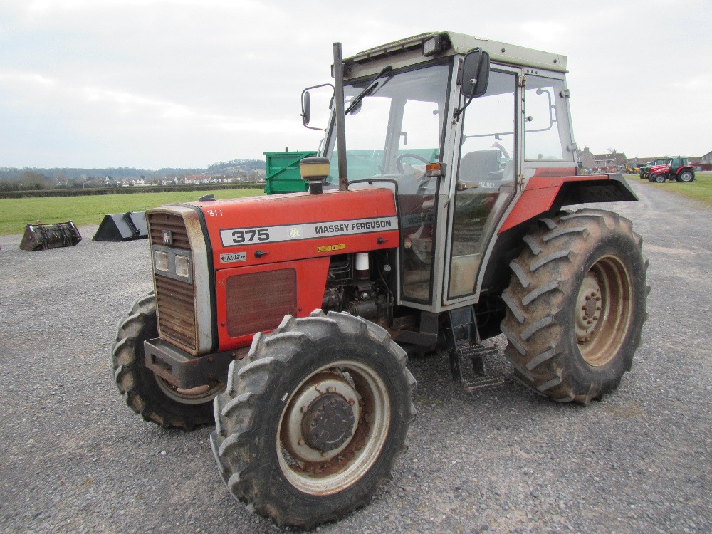 Massey Ferguson 375 4wd Tractor with 12x12 Shuttle. V5 will be supplied ...