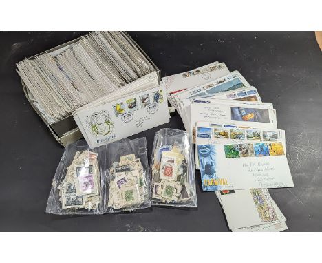 Stamp Interest - Mixed Lot of First Day Covers, and loose stamps.  Good lot for sorting.