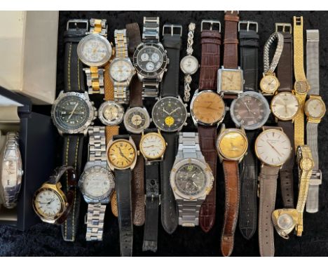 Collection of Ladies &amp; Gentleman's Wristwatches, leather and bracelet straps, makes including Stauer, Bijoux, Ben Sherman