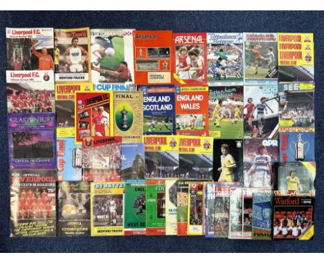 Football Interest - Liverpool &amp; Everton Related, Collection of Programmes, mostly 1070's/80's, Milk Cup Final, etc.  Good