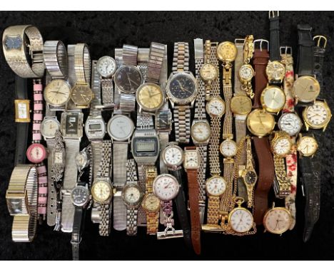 Collection of Ladies &amp; Gentleman's Wristwatches, leather and bracelet straps, makes including Skagen,CK, Henri Wintermans
