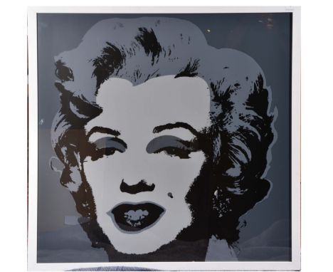 AFTER ANDY WARHOL 'Marilyn' in greys, print in colours, from the Sunday Morning B series, with certificate, 90 x 90cm