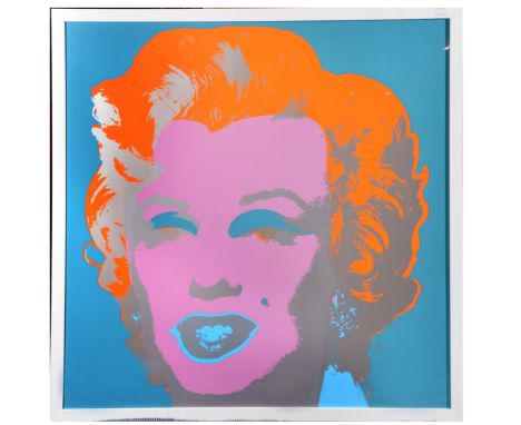 AFTER ANDY WARHOL'Marilyn' in orange and turquoise, print in colours, from the Sunday Morning B series, with certificate, 90 