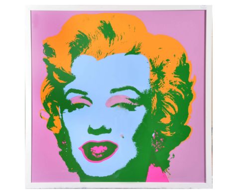 AFTER ANDY WARHOL'Marilyn' in blues, greens and yellows, print in colours, from the Sunday Morning B series, with certificate