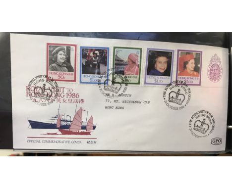 Hong Kong 1977-1991, a clean collection of First Day Covers in an album (Cat £350 as used sets), (30)
