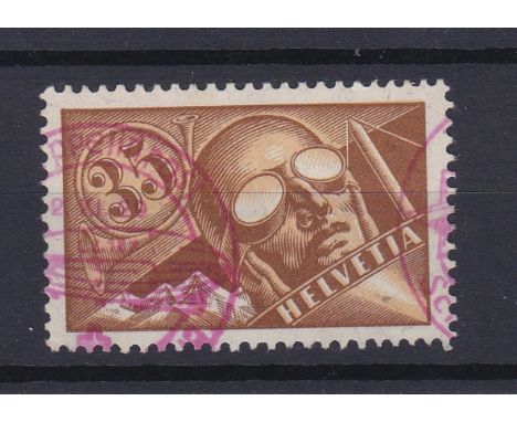 Switzerland (Airs) 1923-40 35c Cinnamon and light brown, SG 319 fine used. SG £65