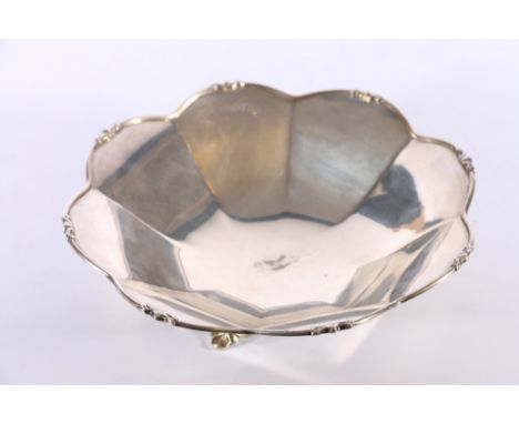 George V Art Deco period silver octagonal fluted bowl by Josiah Williams &amp; Co (David Landsborough Fullerton) London 1933,