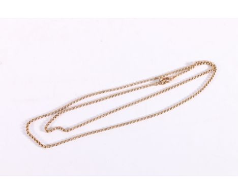 9ct gold ring link chain, 11.7g gross 