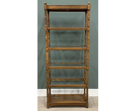 FIVE SHELF WHATNOT, 193 (h) x 78 (w) x 41cms (d)Provenance: private collection Conwy