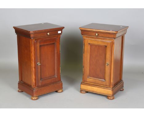 A pair of modern French wooden bedside cabinets by Vivance, height 76cm, width 44cm, depth 35cm.Buyer’s Premium 29.4% (includ