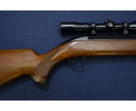 .22 BSA air sporter air rifle no.GR06544 with stutzen stop and nikko sterling compact 4x32 scope