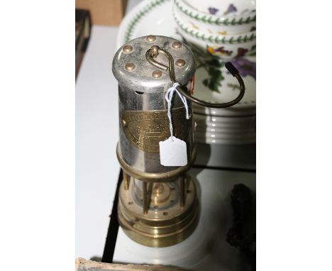 A BRITISH COAL MINING COMPANY MINER'S LAMP
