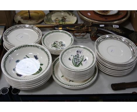 PORTMEIRION 'BOTANIC GARDENS' AND 'VARIATIONS' PLATES, BOWLS AND SAUCERS, (seconds) (39)
