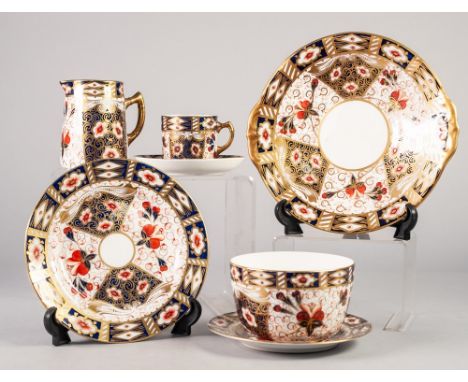 FIFTY THREE PIECE NINETEENTH CENTURY JAPAN PATTERN CHINESE PART DINNER AND TEA SERVICE, comprising: TWENTY TWO PLATES, two si