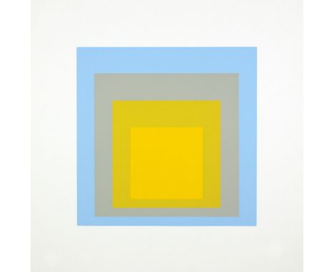 Josef Albers. Homage to the Square : Ten Works. Zehn Farbserigraphien. 1962. 28 : 28 cm (43 : 43 cm). Exemplar 210 von 250. -