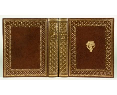 Franz Blei - Die Opale. Blätter für Kunst &amp; Literatur. Herausgegeben von Franz Blei. Erster [und] Zweiter Halbband. Erste