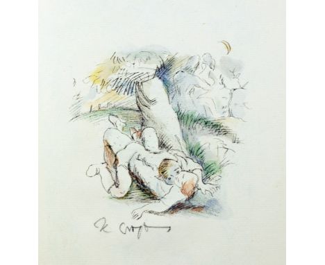 Phantasus-Drucke - Dietrich von Glaz. Der Gürtel. Mit Steinzeichnungen von Rudolf Großmann. München 1921. Mit elf Lithographi