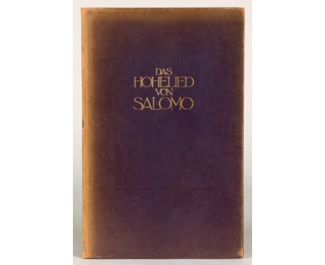 Ernst Ludwig-Presse - Das Hohelied von Salomo. Leipzig, Insel 1909. Mit illustriertem Doppeltitel und acht ornamentierten Ini