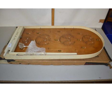 One wooden pinball machine entitled The Corinthian Senior complete with quantity of balls
