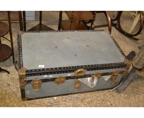 Vintage trunk full of linen