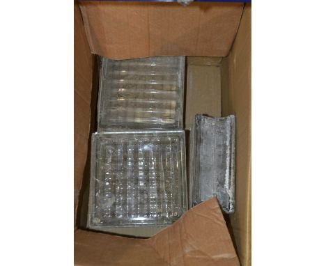 Box containing quantity of ceramic jars