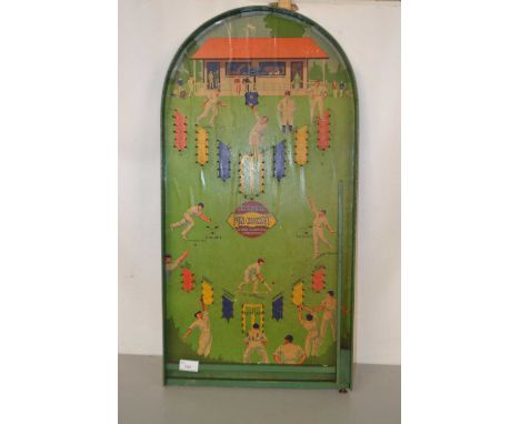 A Amersham pinball pin cricket game