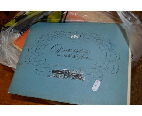 Collection of vintage train/bus timetables
