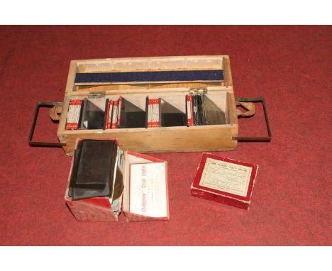 A collection of vintage magic lantern slides 