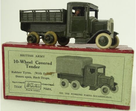 A Britains British Army 10 wheel covered tender No 1432, boxed