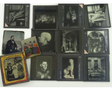 Collection of Victorian photographs, Daguerrotypes and magic lantern slides