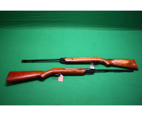 TWO VINTAGE AIR RIFLES TO INCLUDE .22 BREAK BARREL AND ONE OTHER .22 BREAK BARREL - (ALL GUNS TO BE INSPECTED AND SERVICED BY