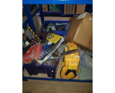 A SUBSTANTIAL AMOUNT OF TOOLS INC GARDEN SHEARS PEUGEOT PAINT STRIPPER ETC