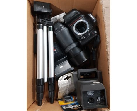NIKON F50 CAMERA AND TAMRON 70 TO 300MM LENS ETC