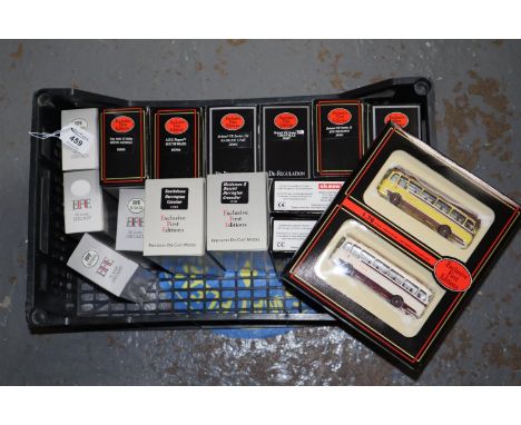 Box containing assorted exclusive first edition 1:76 scale model buses, various. (B.P. 24% incl. VAT) 