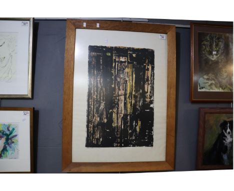 After Arthur Giardelli (worked in Wales), 'The Castle', artist's proof coloured print, bearing monogram and with personal ded
