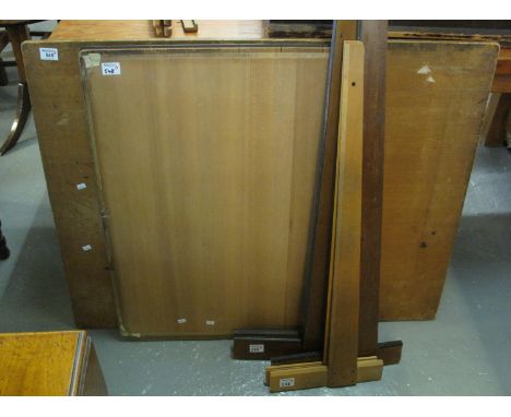 A Collection of two architects boards, T squares, Reeves and Sons artists easel, one board marked Admel. (8)(B.P. 24% incl. V