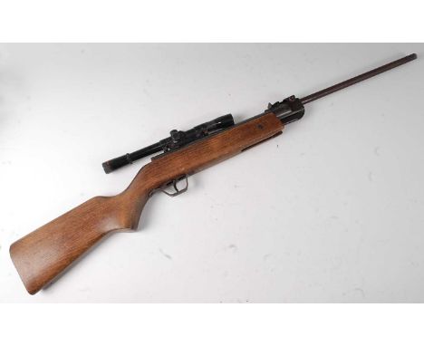 * A Hungarian EC 522 .22 break barrel air rifle, serial no. 07753, with Kassnar 4 x 20 scope, 97cm.Condition report: From ‘A 