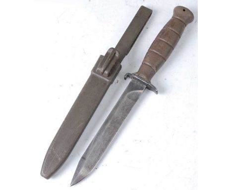 * An Austrian BH Field knife 78, the 16cm blade stamped to the ricasso BH Glock 78, having a plastic grip further stamped Glo