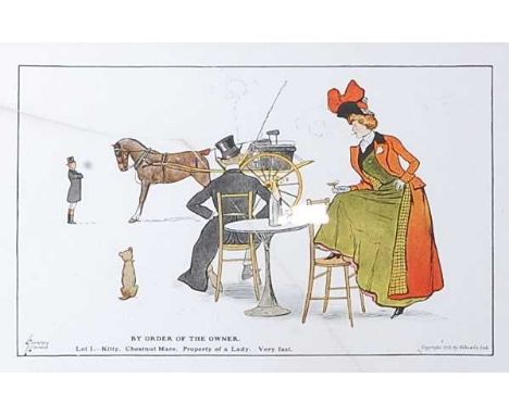 After Lance Thackeray (1869-1916) and Lionel Edwards (1878-1966), a set of four horse selling prints, By Order of the Owner, 