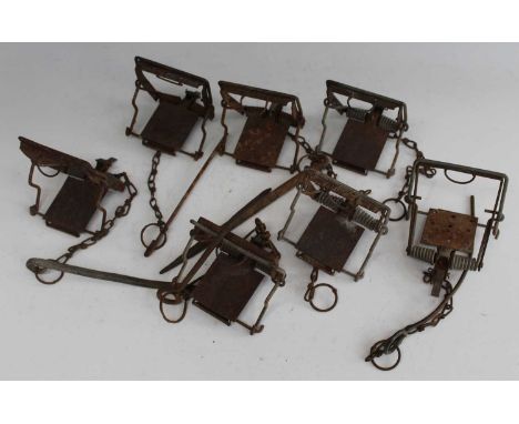 * A collection of seven Fenn Mk IV rabbit traps, in varying condition (7)Condition report: From ‘A Broad Collection from a li