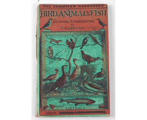 * The Champion Handbooks, Bird Animal and Fish Stuffing & Preserving by J. Gardner, A Manual of Taxidermy for Amateurs, rare 